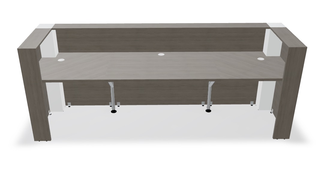 Tera 111" Straight Medium Reception Desk