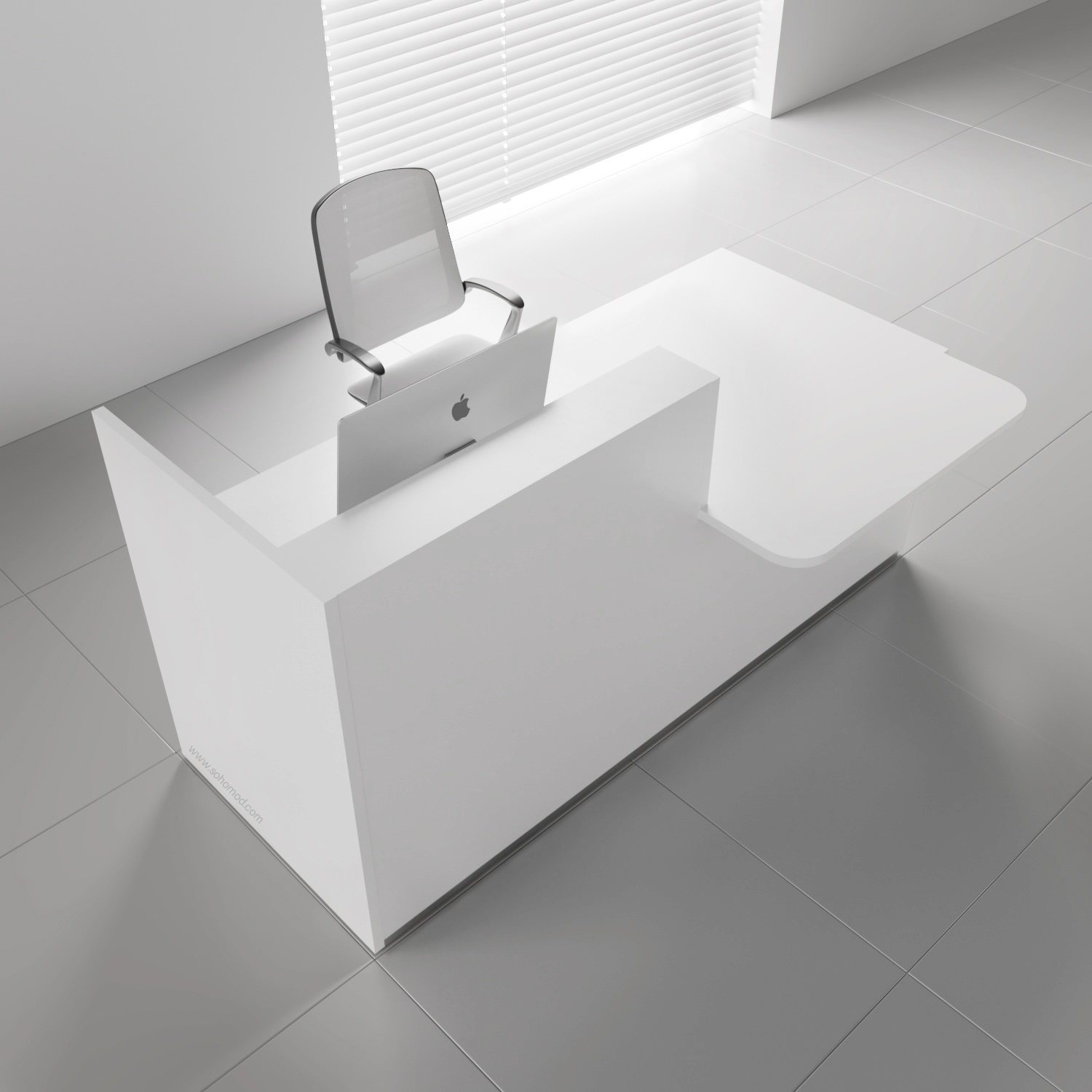 MDD Tera 96" Straight Small Reception Desk