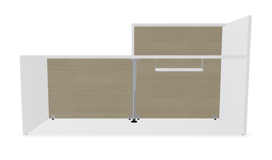 Tera 81" Straight Reception Desk w/Right Counter