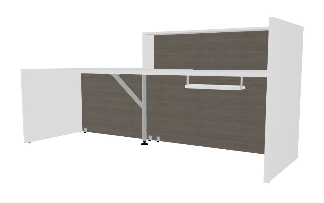 Tera 96" Straight Small Reception Desk Back