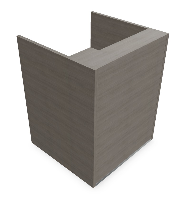 Tera 33" Straight Small Reception Desk by MDD
