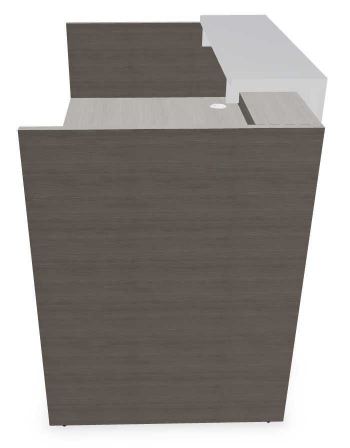 Tera 57" Straight Small Reception Desk Side