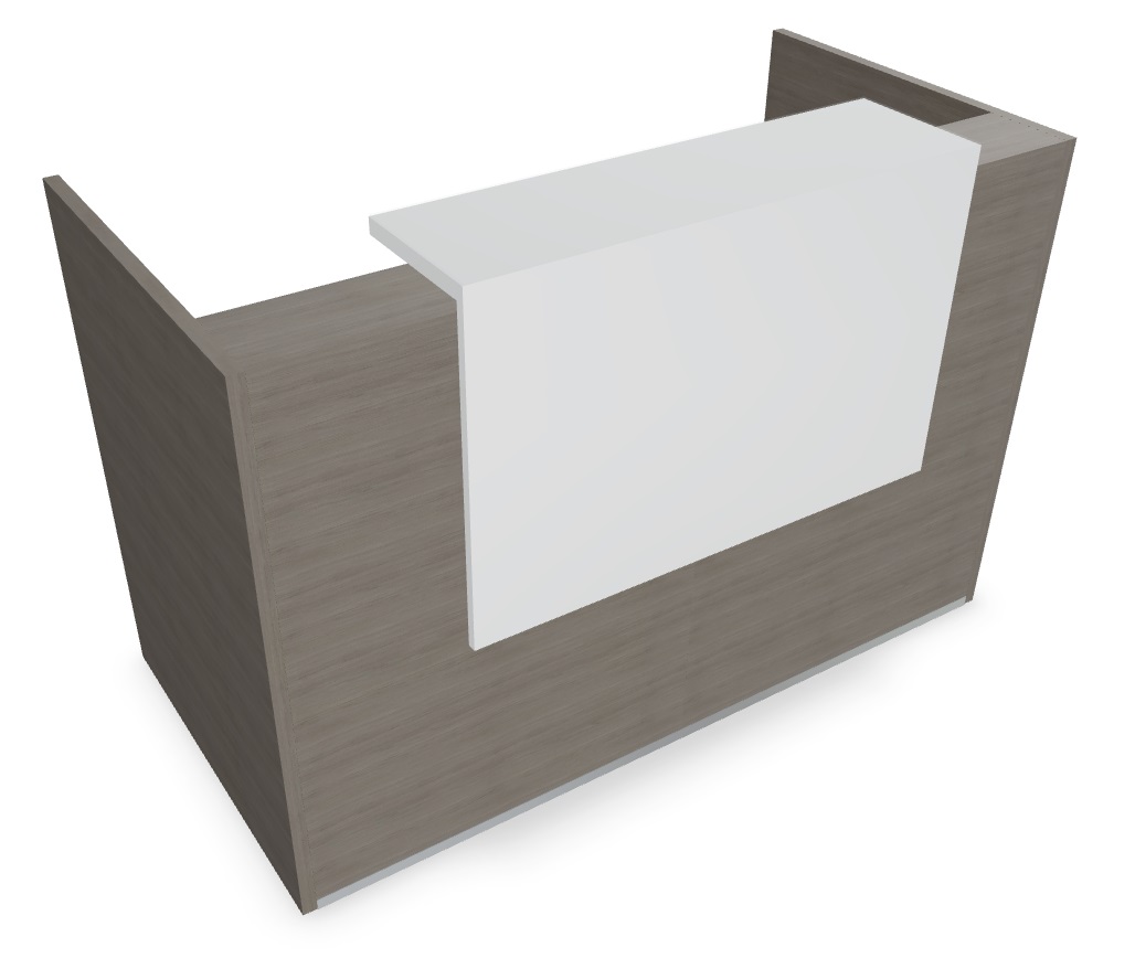 Tera 65" Straight Small Reception Desk Side