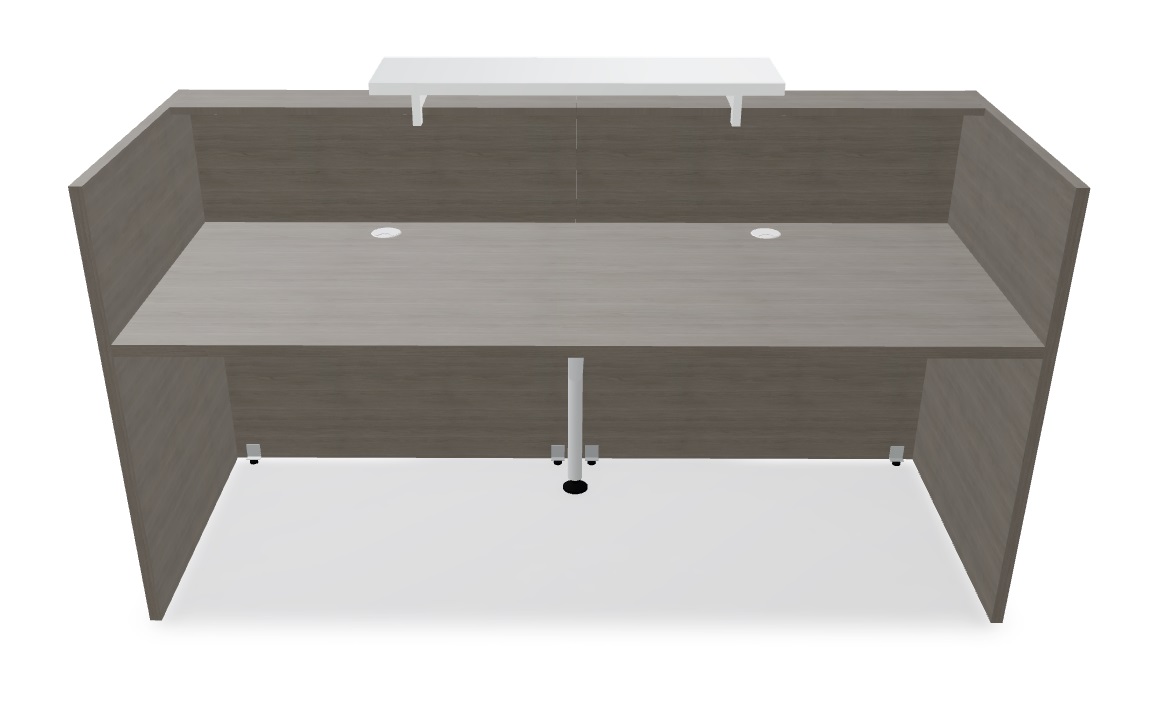 Tera 81" Straight Reception Desk w/Light Panel