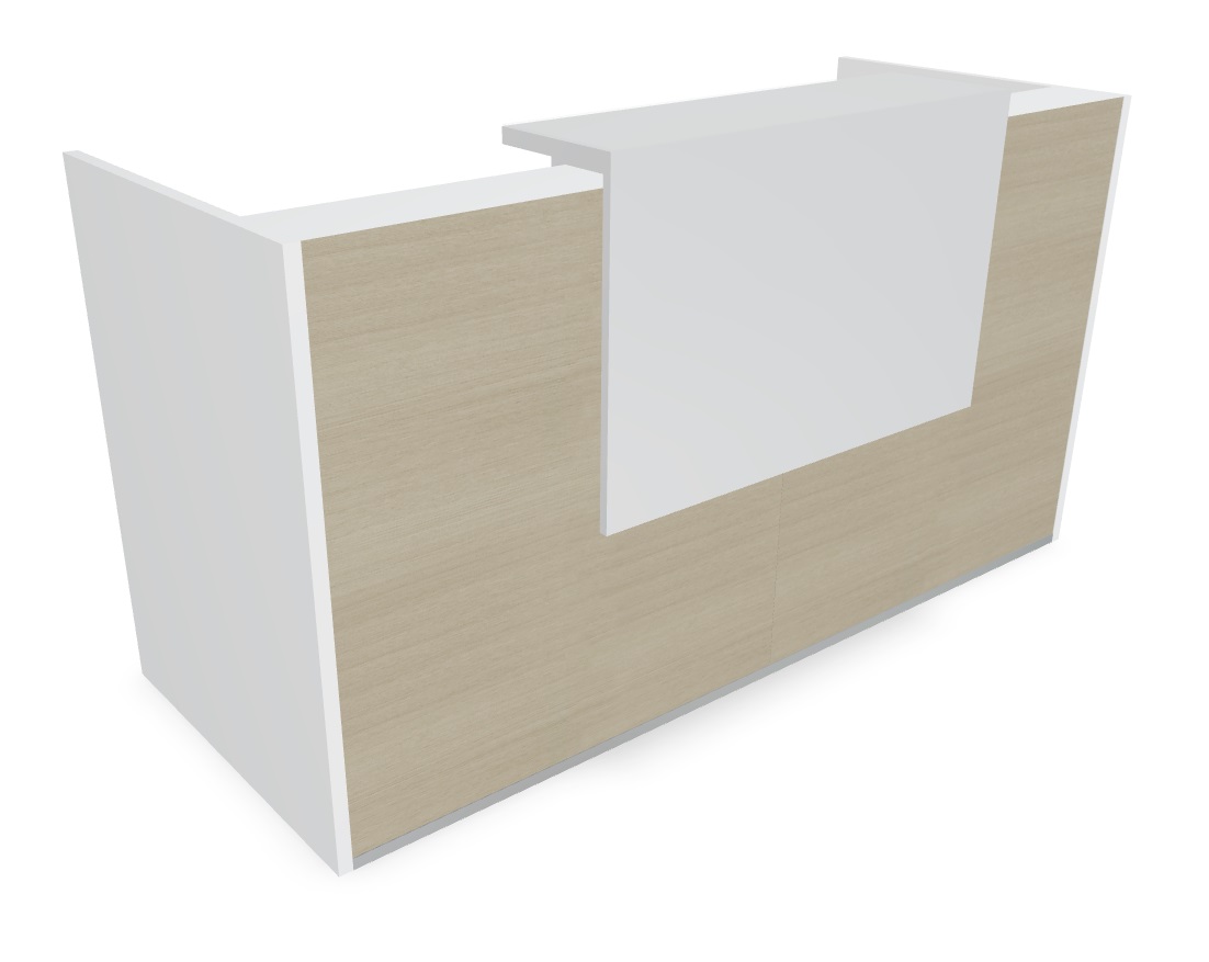 Tera 81" Straight Reception Desk w/Light Panel