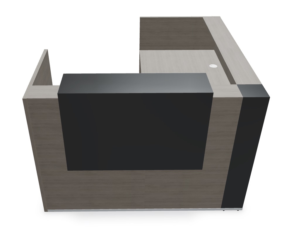 MDD Tera 64" L-Shape Front Desk Medium Reception Solution