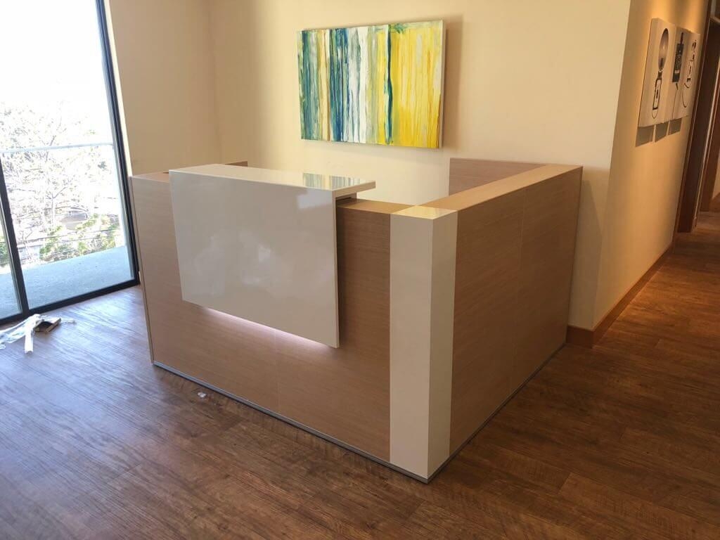 Tera 72" L-Shaped Medium Reception Desk