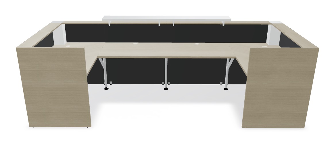 Tera 143" U-Shape Large Reception Desk by MDD 