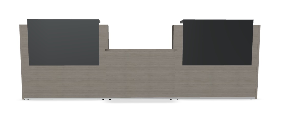 Tera 120" Straight Medium Reception Desk