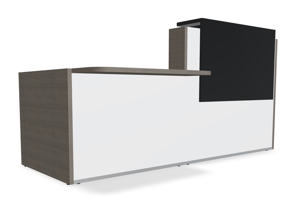MDD Tera 88" Straight Reception Desk With Countertop