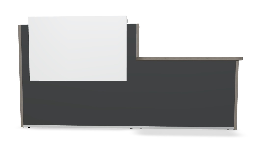 Tera 88" Straight Reception Desk w/Counter Top & Light