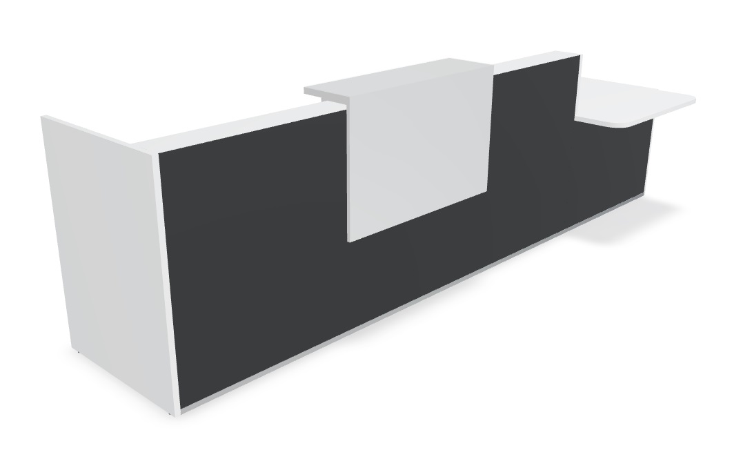 Tera 185" L-Shape Large Reception Desk w/Right
