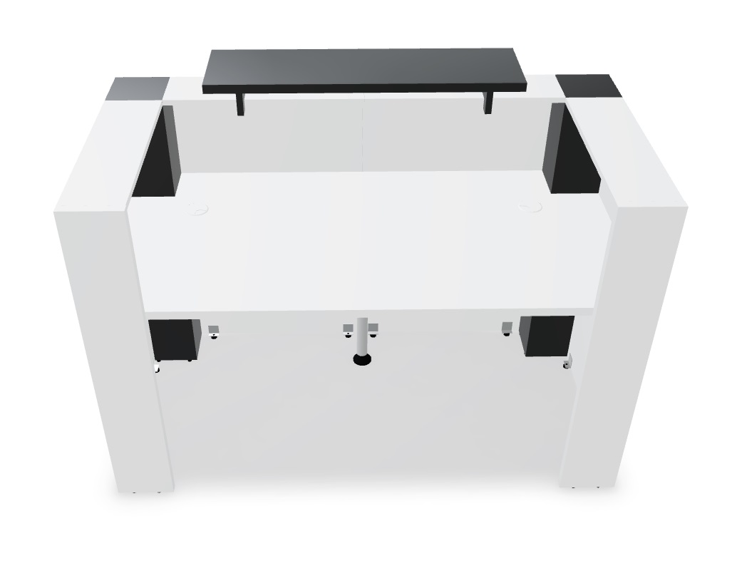 Tera 64" Straight Small Reception Desk Back by MDD