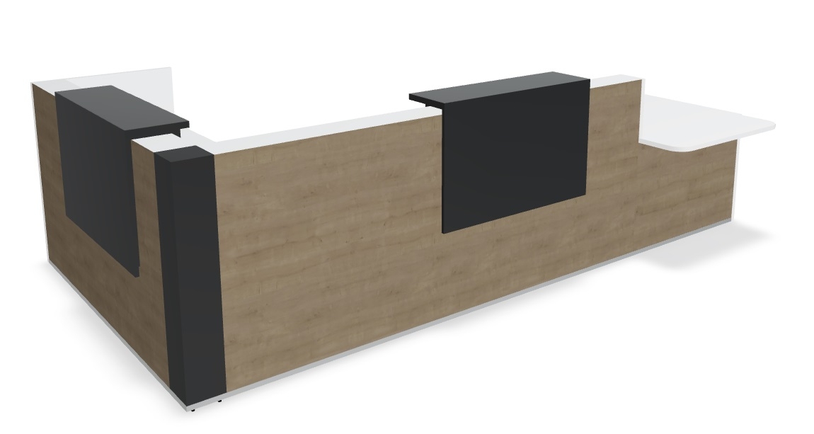 Tera 179" U-Shape Large Reception Desk by MDD