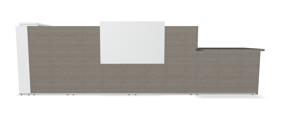 Tera 153" L-Shape Large Reception Desk