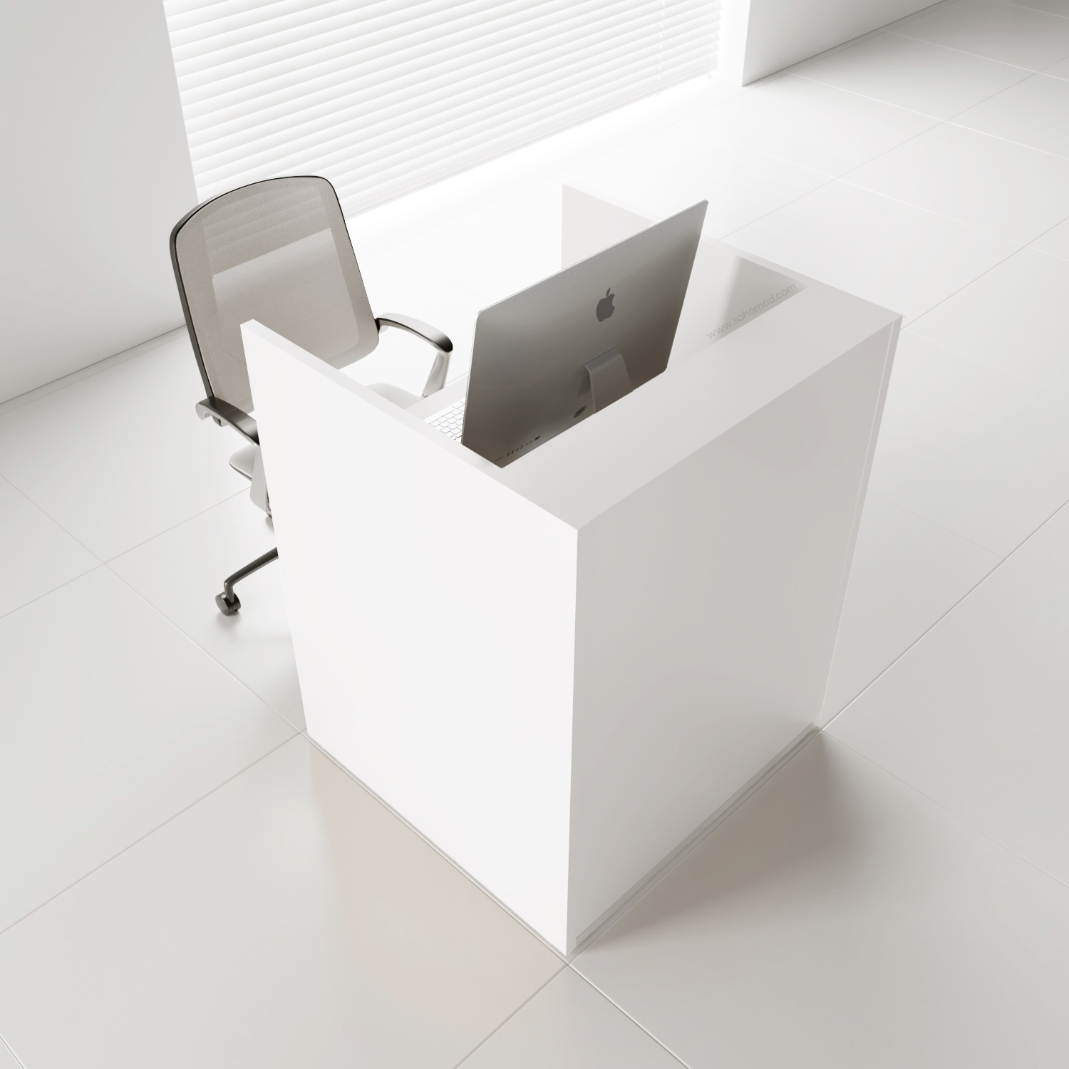 Tera 33" Straight Small Reception Desk