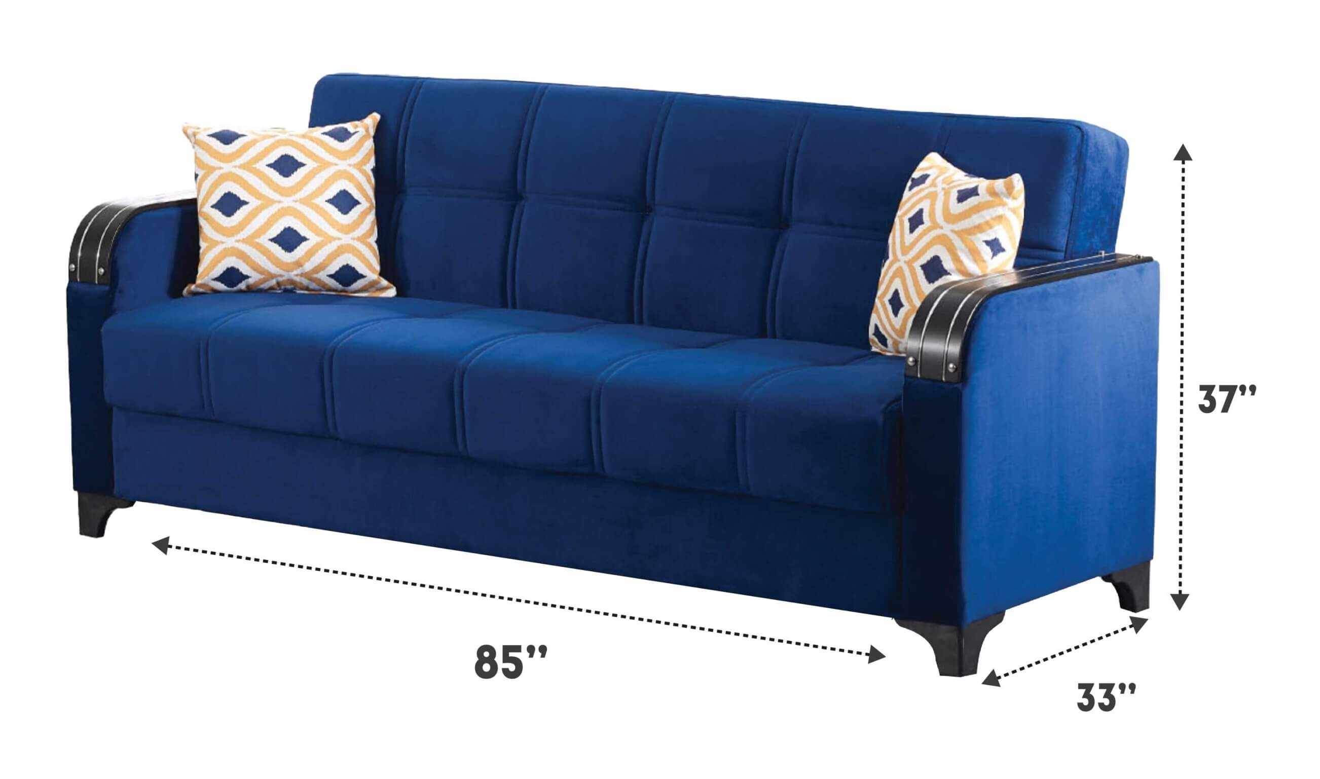 Trenton Fabric Storage Sleeper Living Room Set