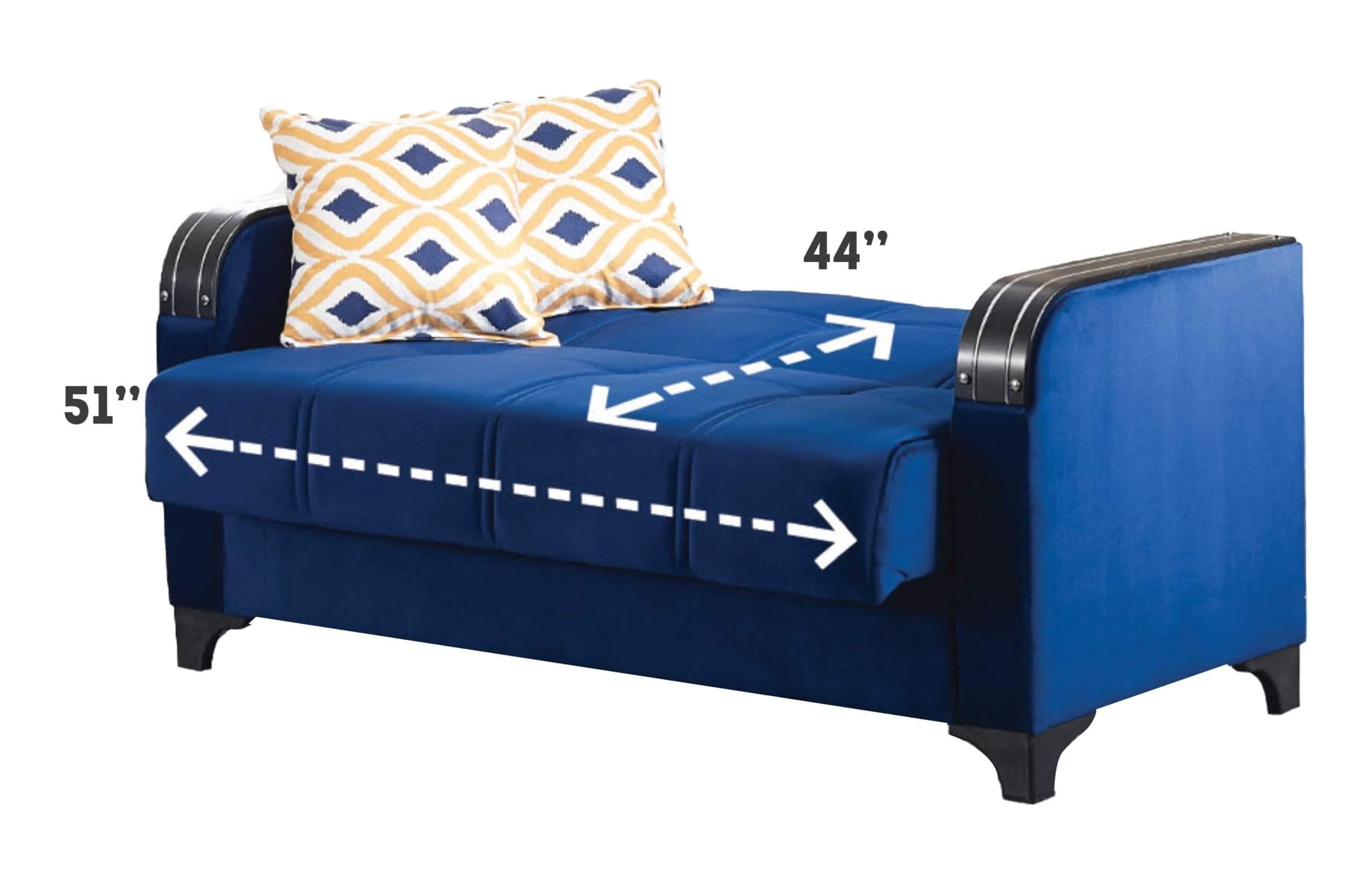 Trenton Fabric Storage Sleeper Living Room Set