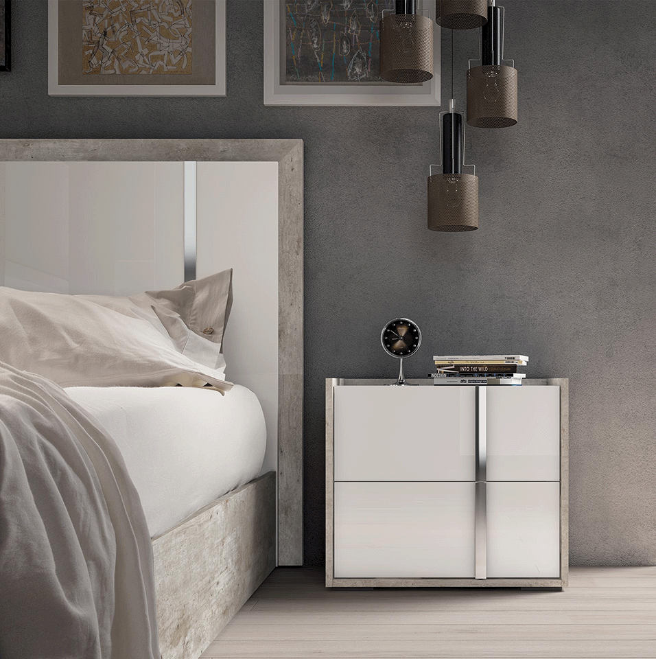 Treviso ESF Wood Veneer Platform Bedroom Set
