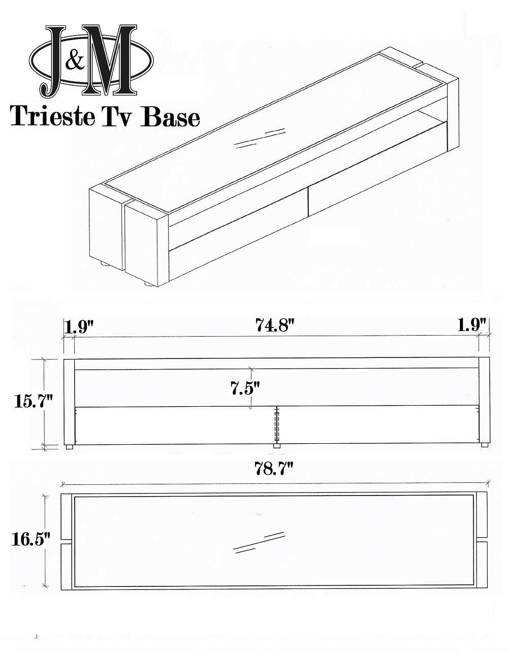 Trieste Veneer TV Base