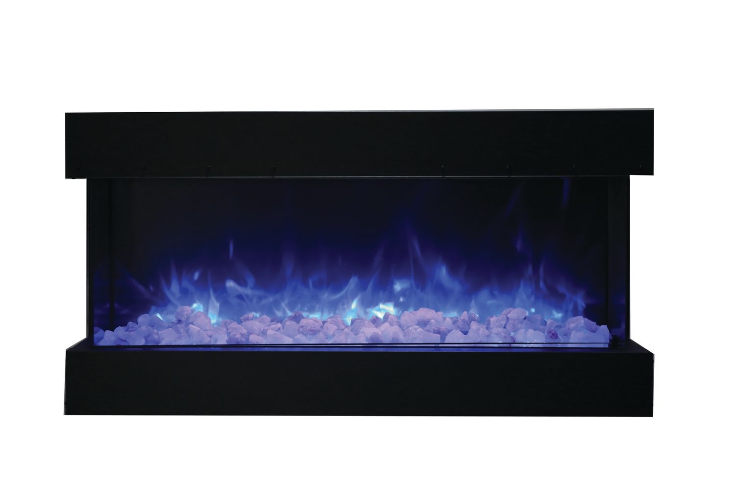 Tru View 50" 3-Sided Glass Electric Fireplace, Appliance Depth 13 3/4"