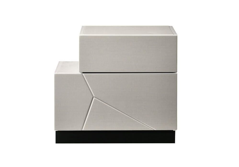 Turin Modern Lacquer LED Panel Bedroom Set