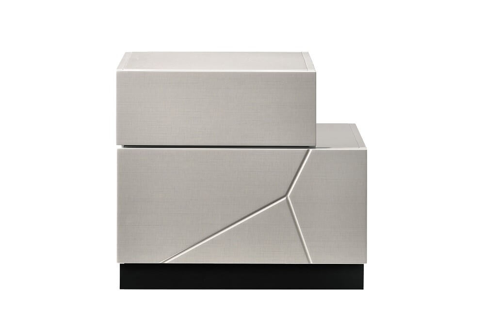 Turin Modern Lacquer LED Panel Bedroom Set