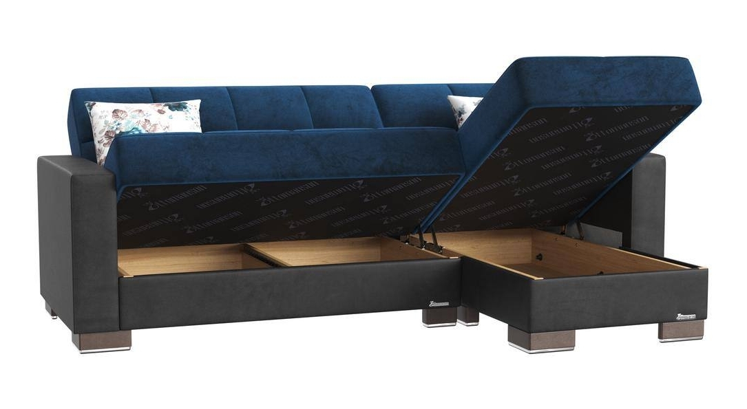 Ottomanson Origins Modern Convertible L-Shaped Sectional Sofa