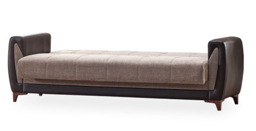 Tuxedo Polyester Convertible Storage Sofa