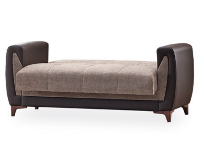 Tuxedo Polyester Convertible Storage Living Room Set