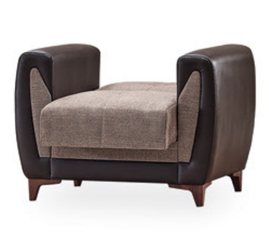 Tuxedo Polyester Convertible Storage Living Room Set