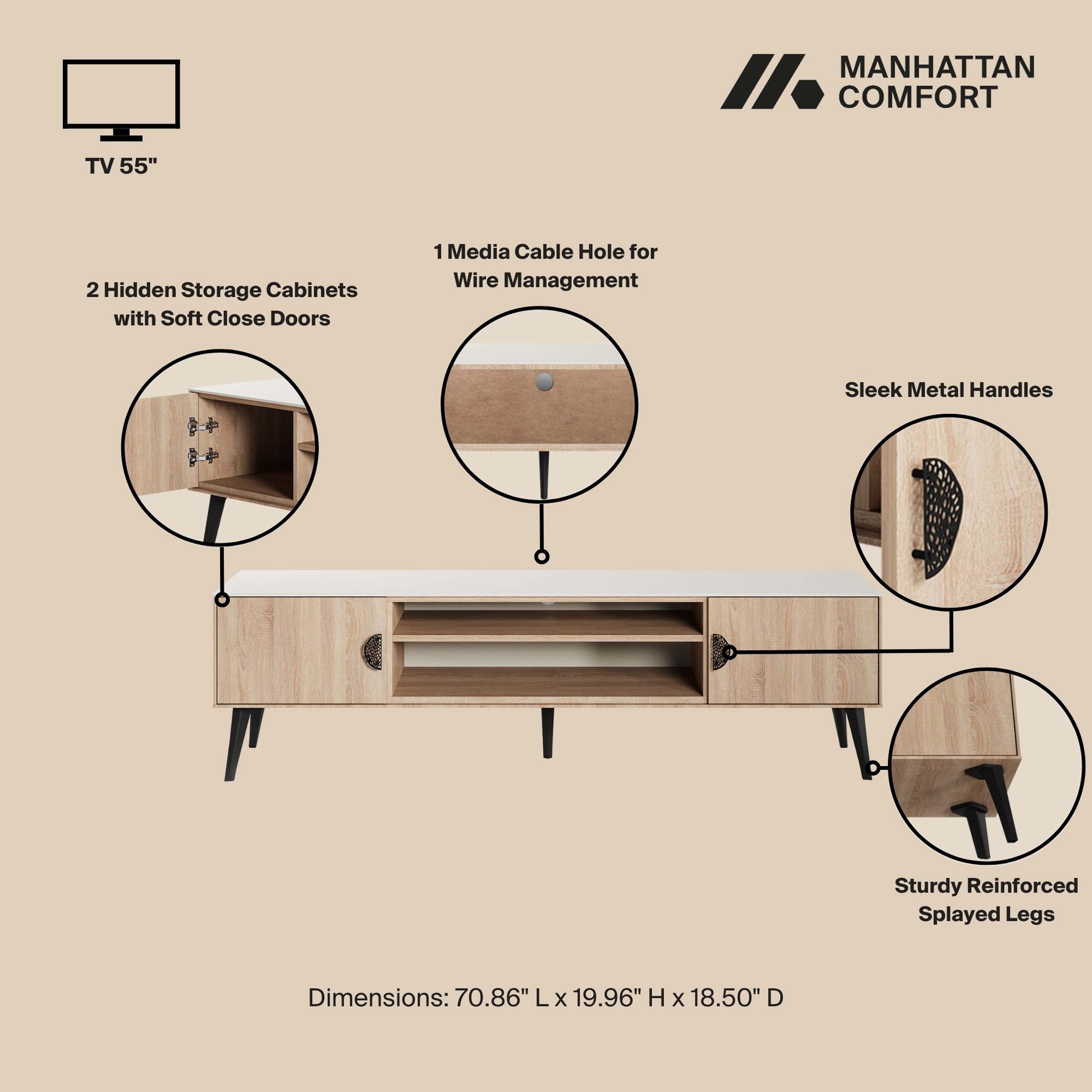 Haley 70.9-inch TV Stand 