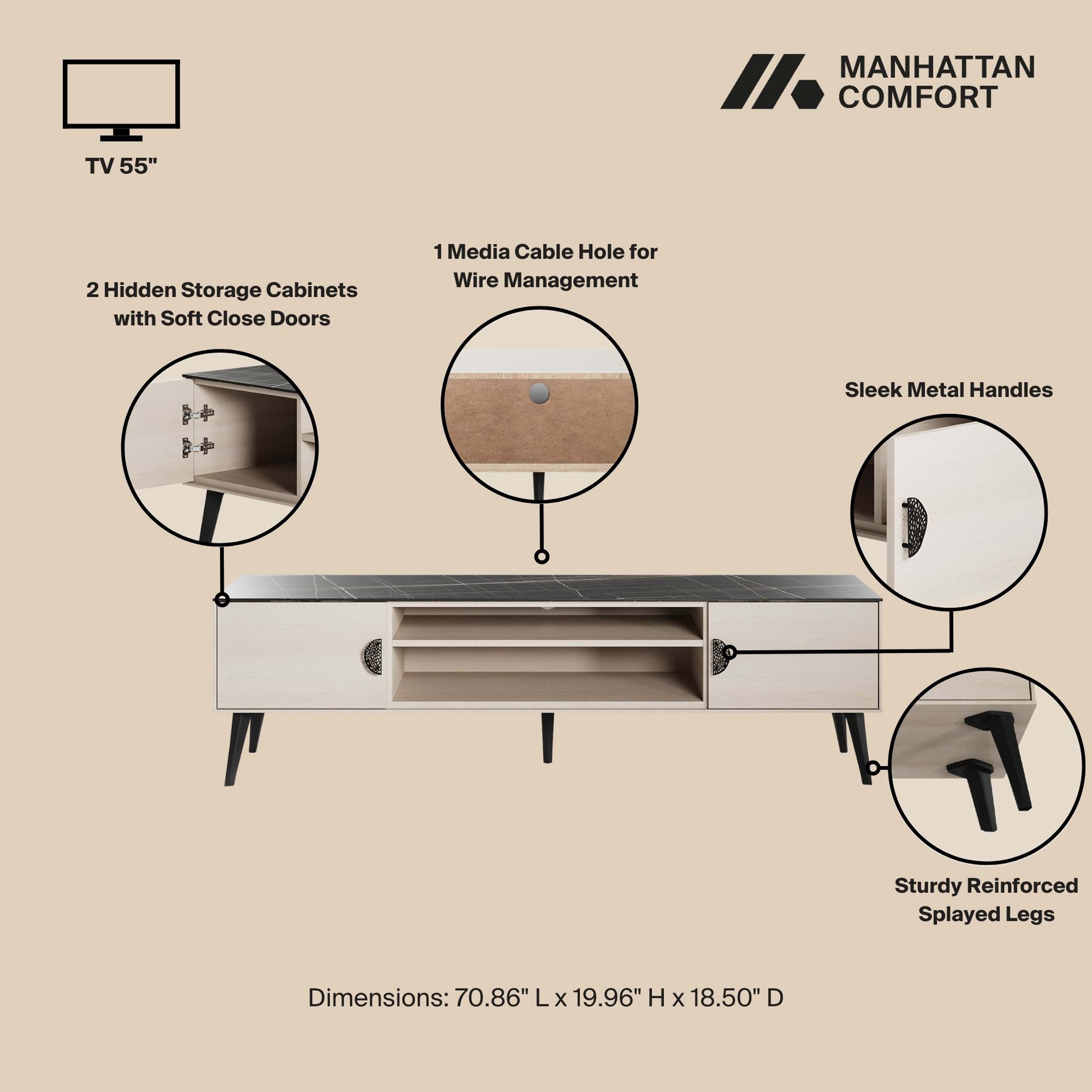 Haley 70.9-inch TV Stand 