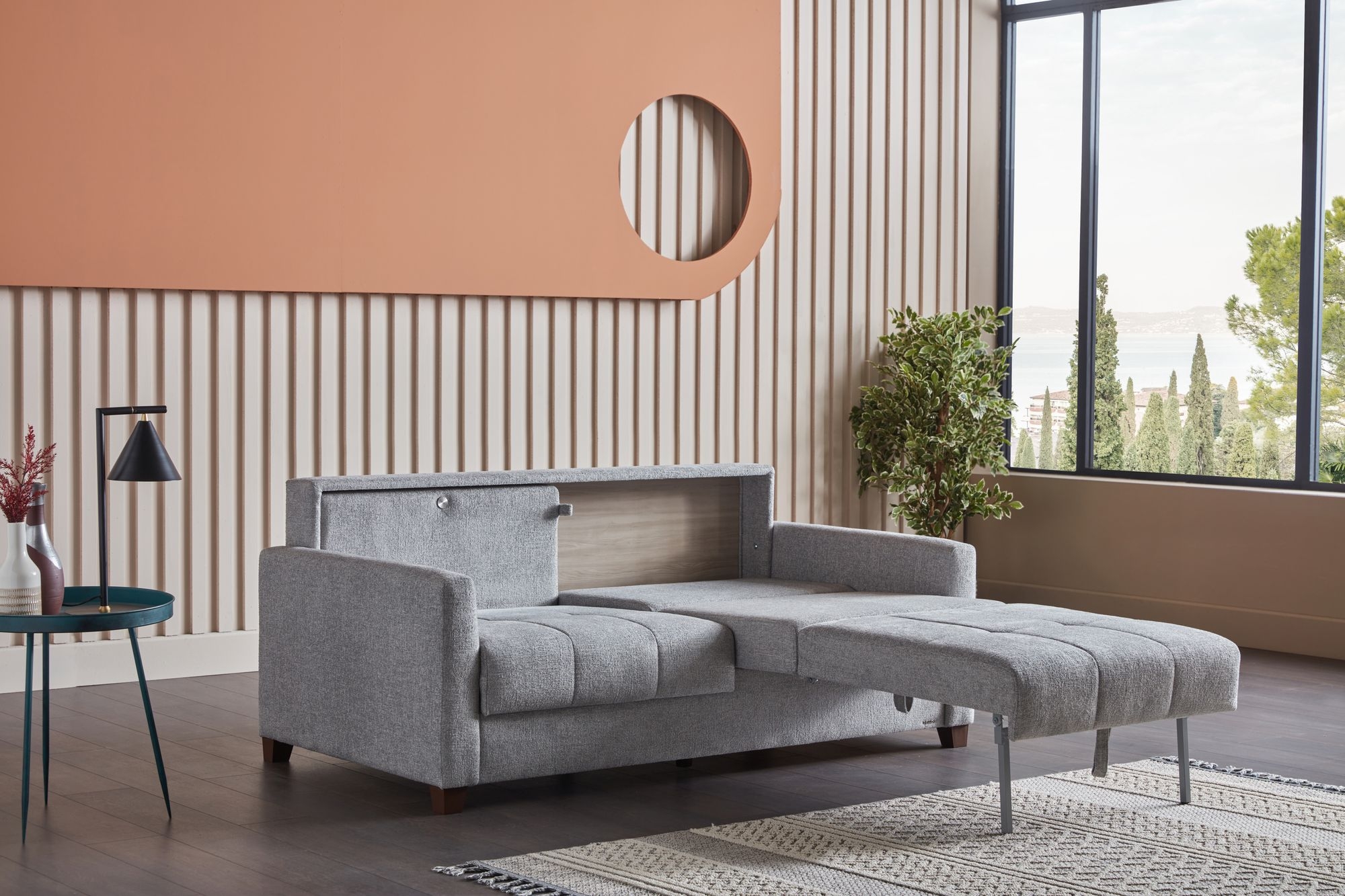 Twinsoft Fabric Queen Size Sofa Bed