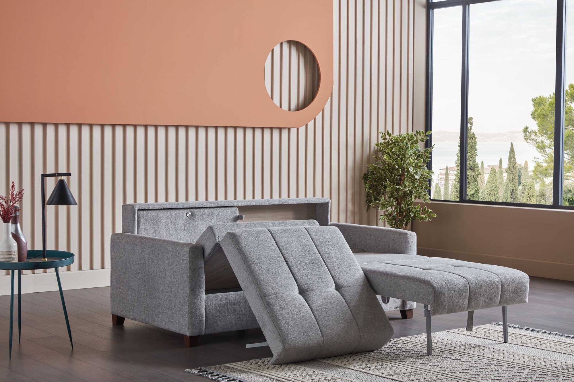 Twinsoft Fabric Queen Size Sofa Bed