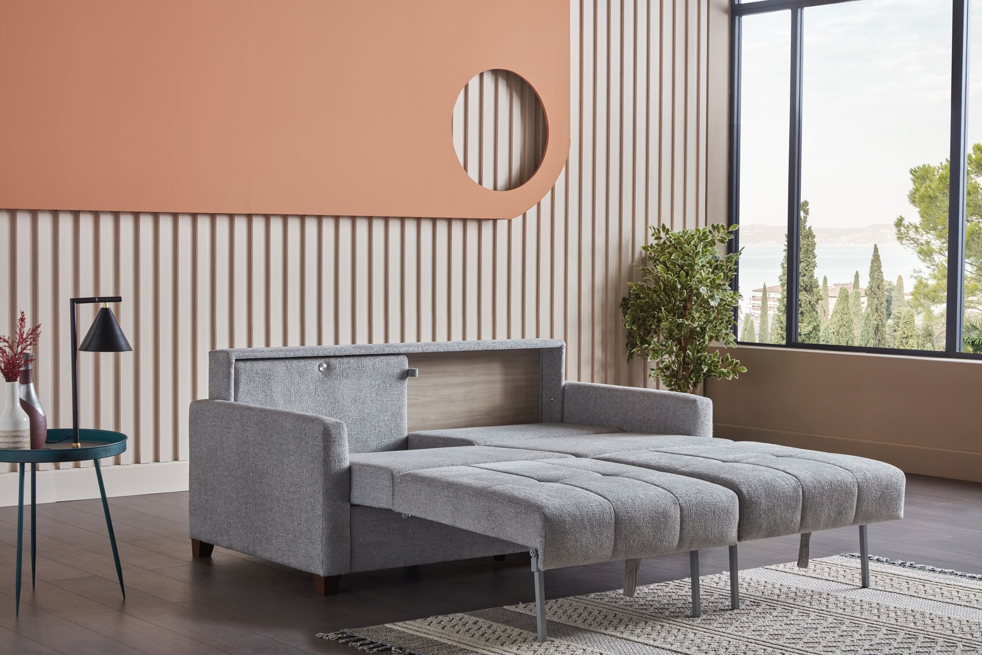 Twinsoft Fabric Queen Size Sofa Bed