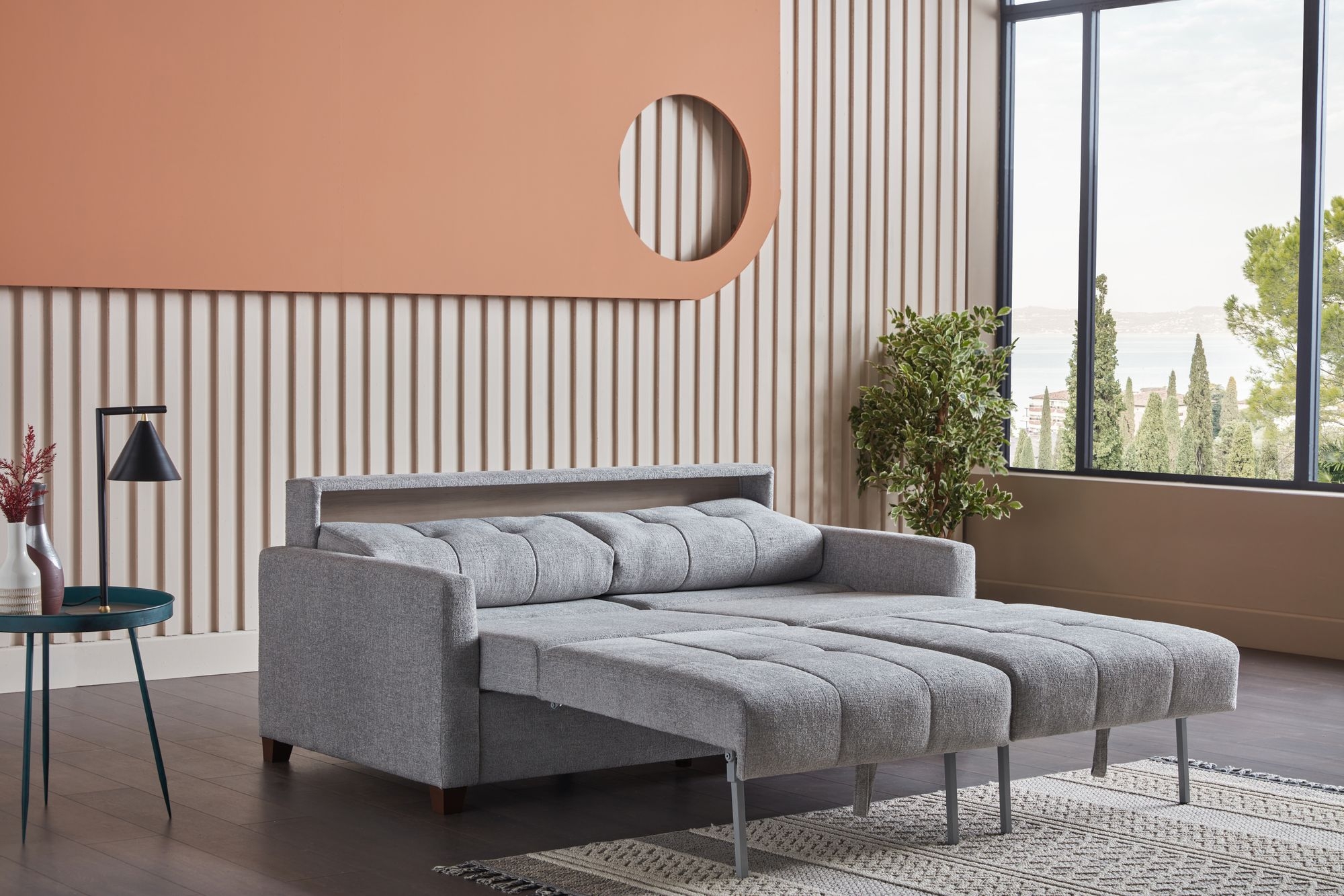 Twinsoft Fabric Queen Size Sofa Bed