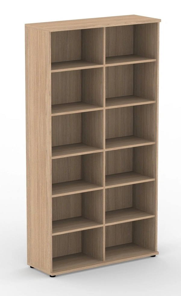 Uni Melamine Office Bookcase w/12 Shelves