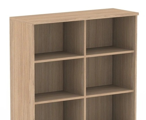 Uni Melamine Office Bookcase w/12 Shelves