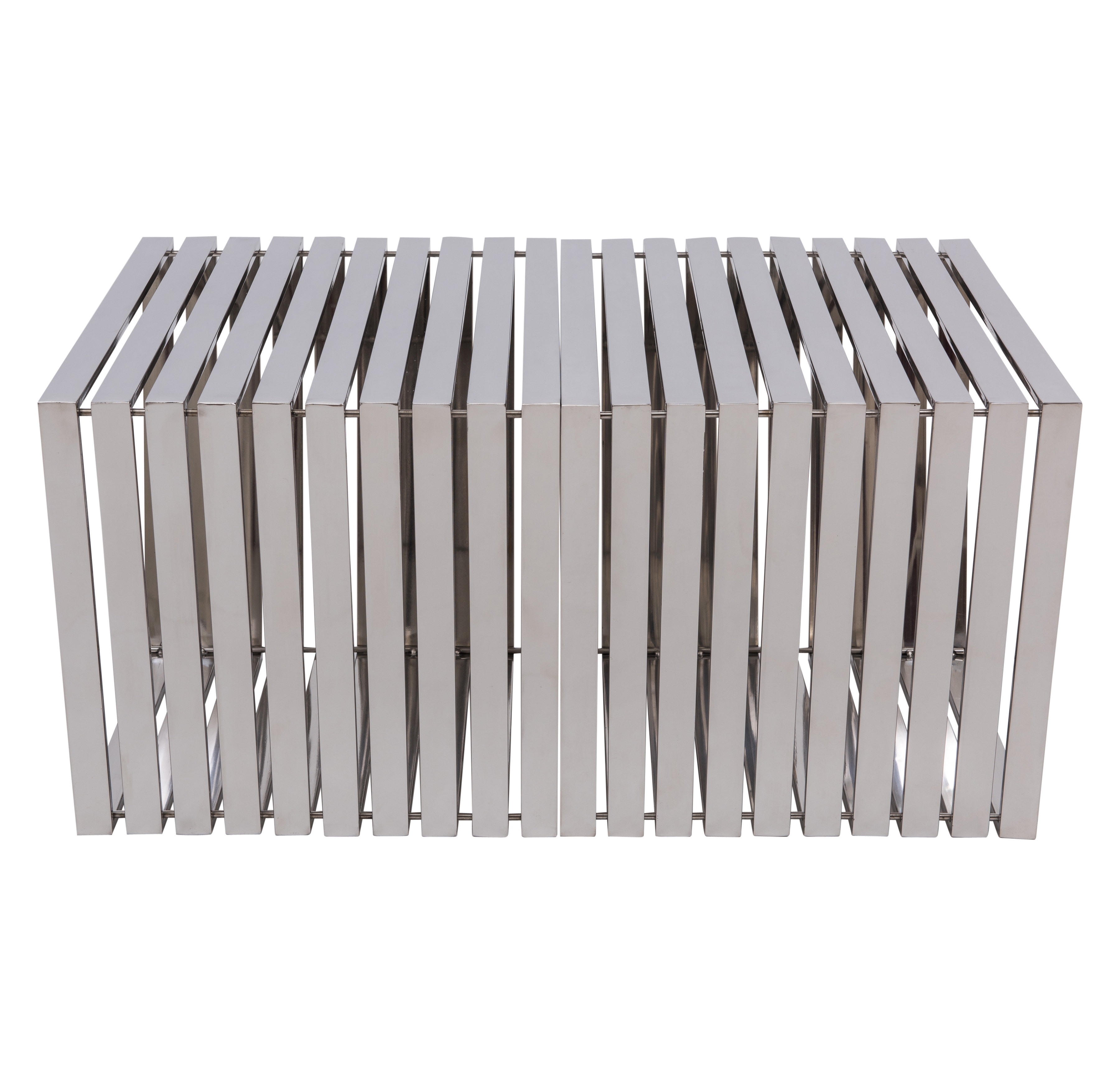 Trapezium Stainless Steel Bench (Set of 2)