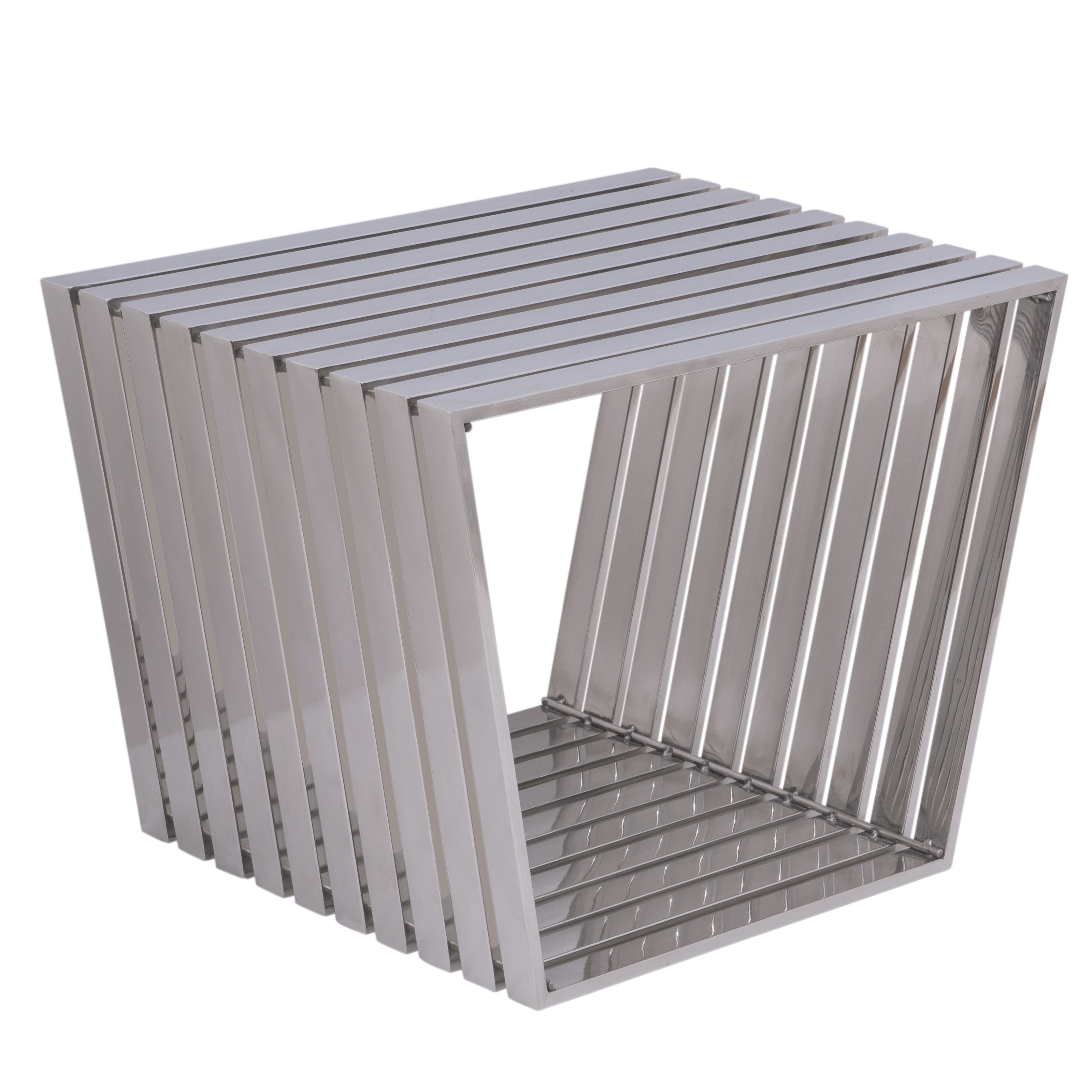 Trapezium Stainless Steel Bench