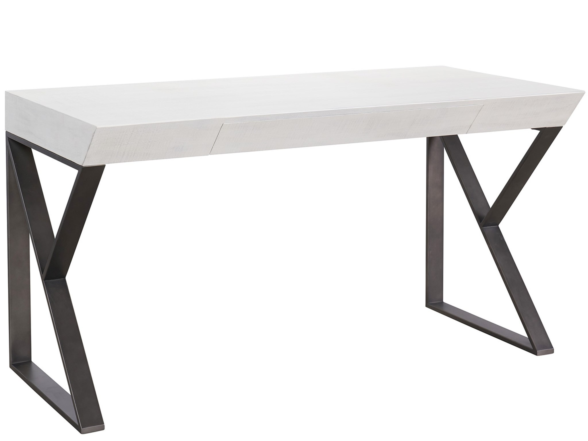 Ronan Wood/Metal Writing Desk w/Drawer