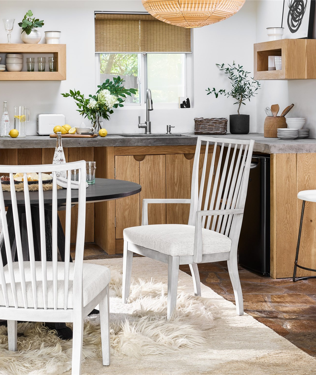 Bowen Fabric/Wood Side Chair