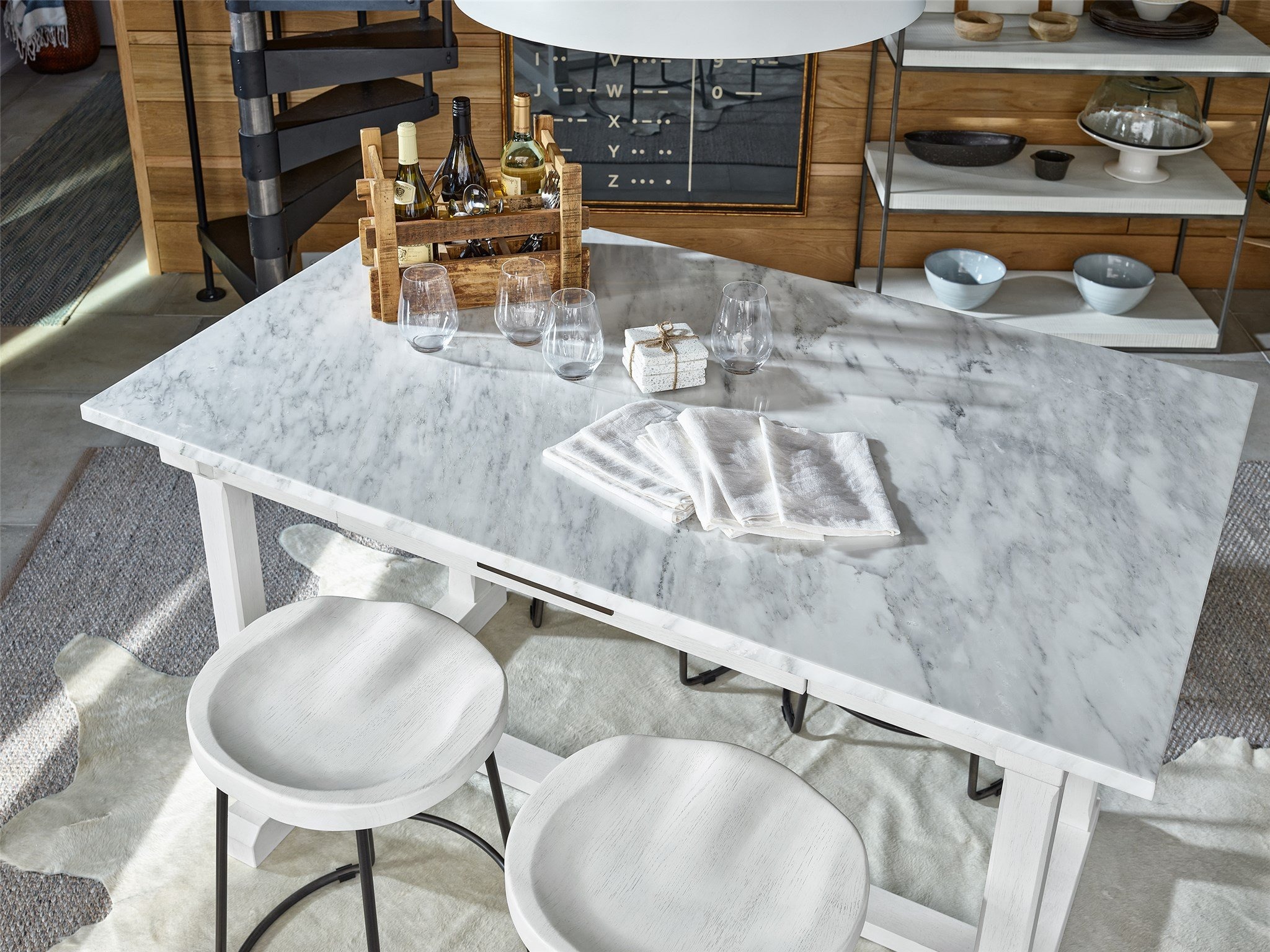Elena Counter Marble Table