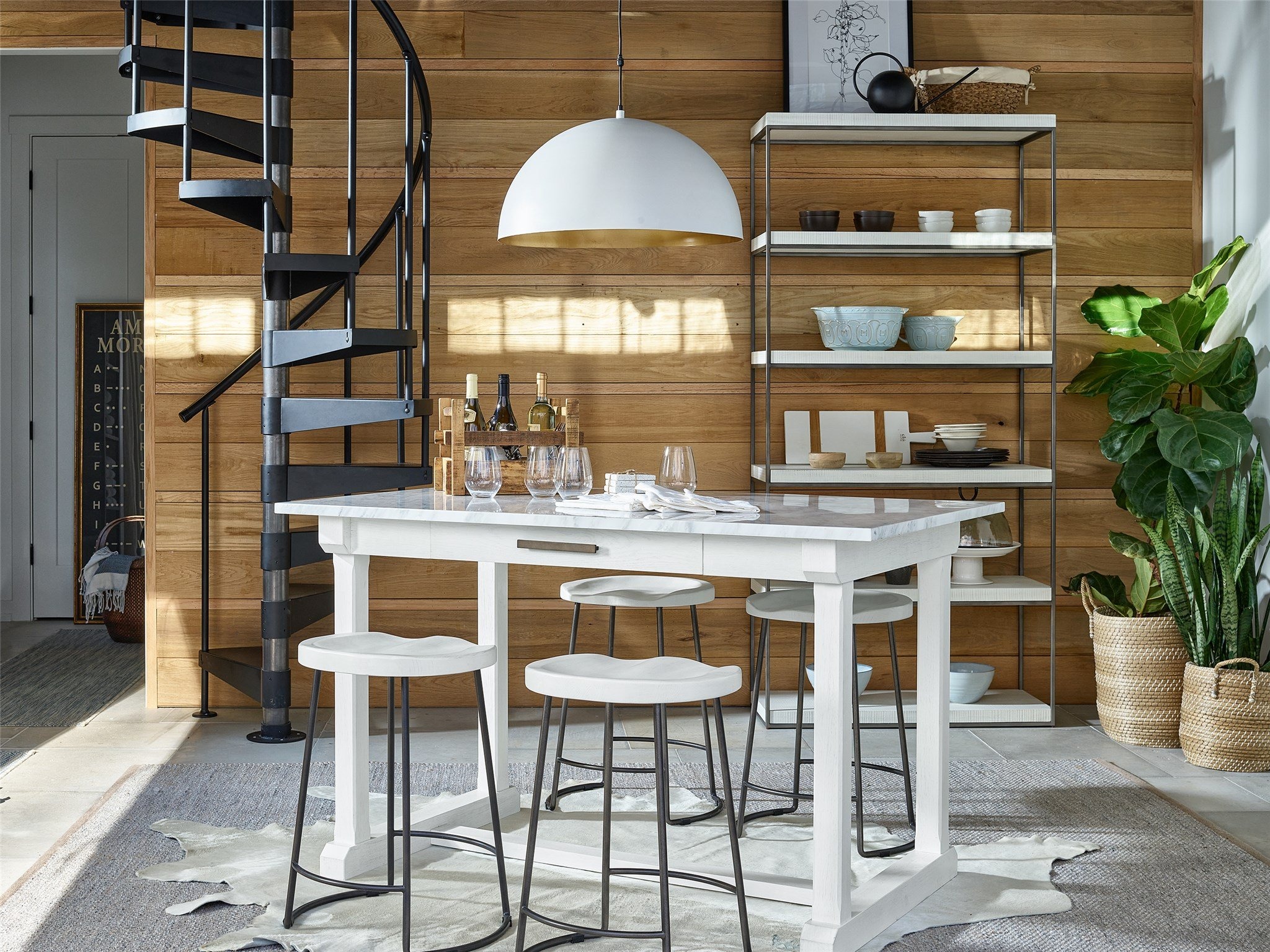 Elena Counter Marble Table