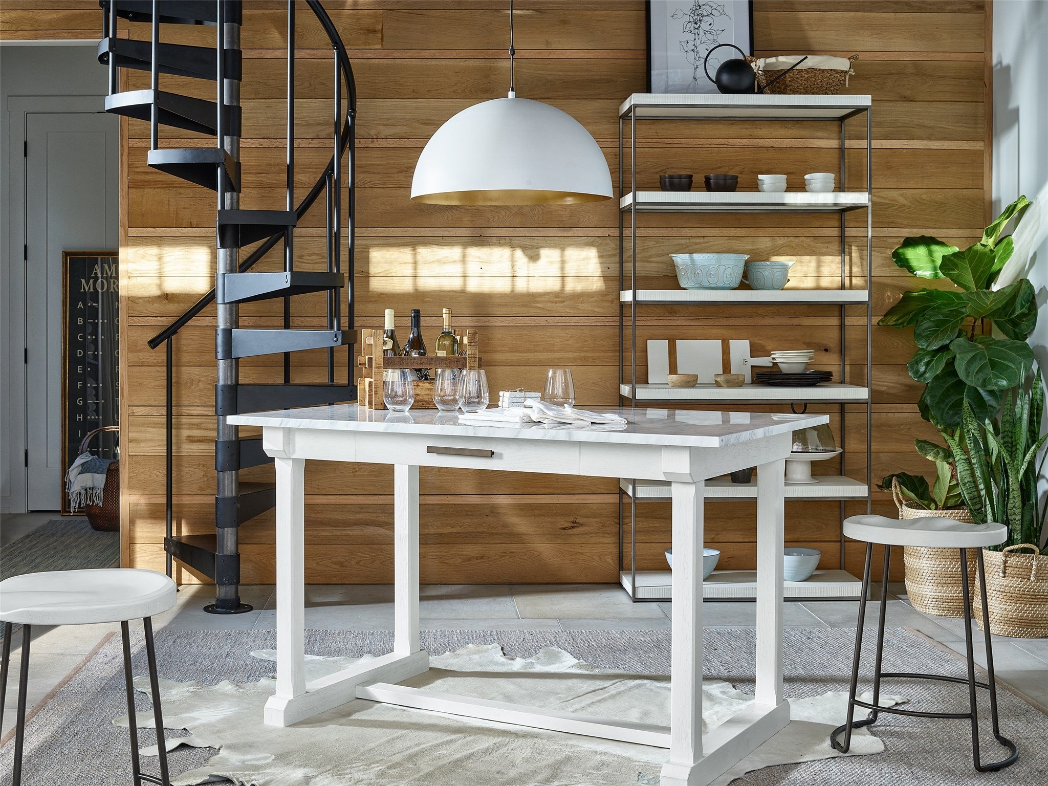 Elena Counter Marble Table