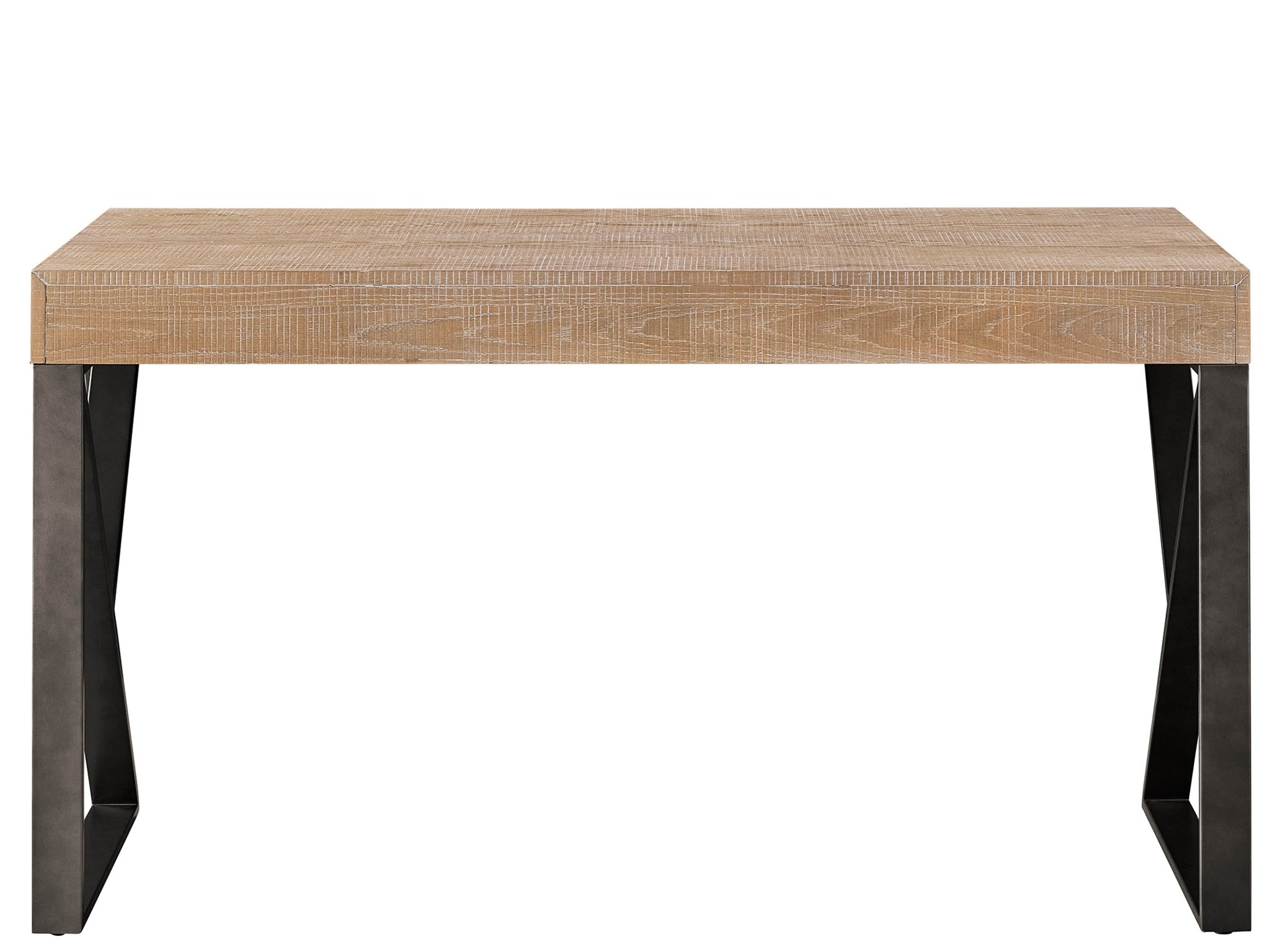 Ronan Wood/Metal Writing Desk w/Drawer