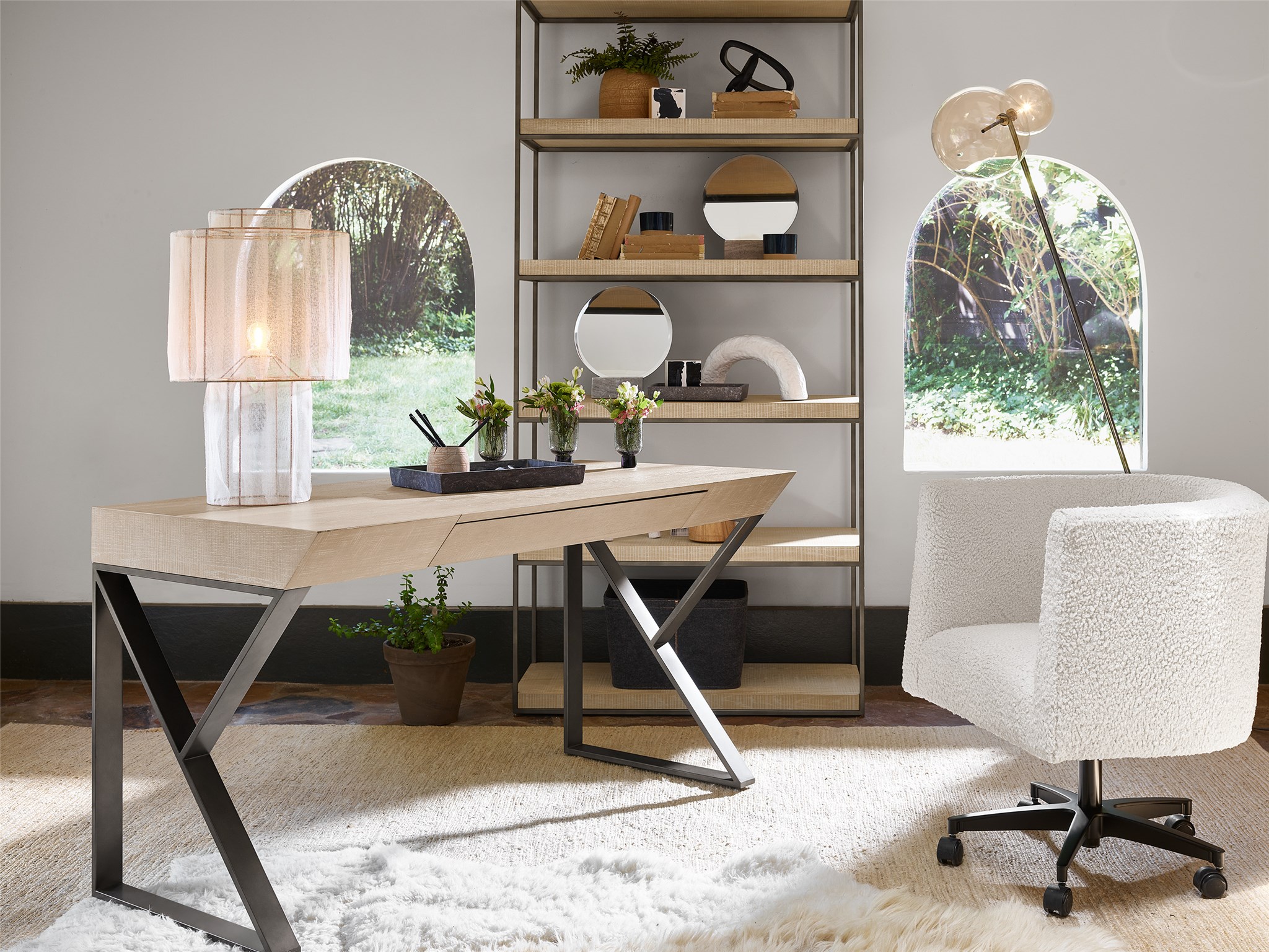 Braxton Etagere Wood/Metal Shelf