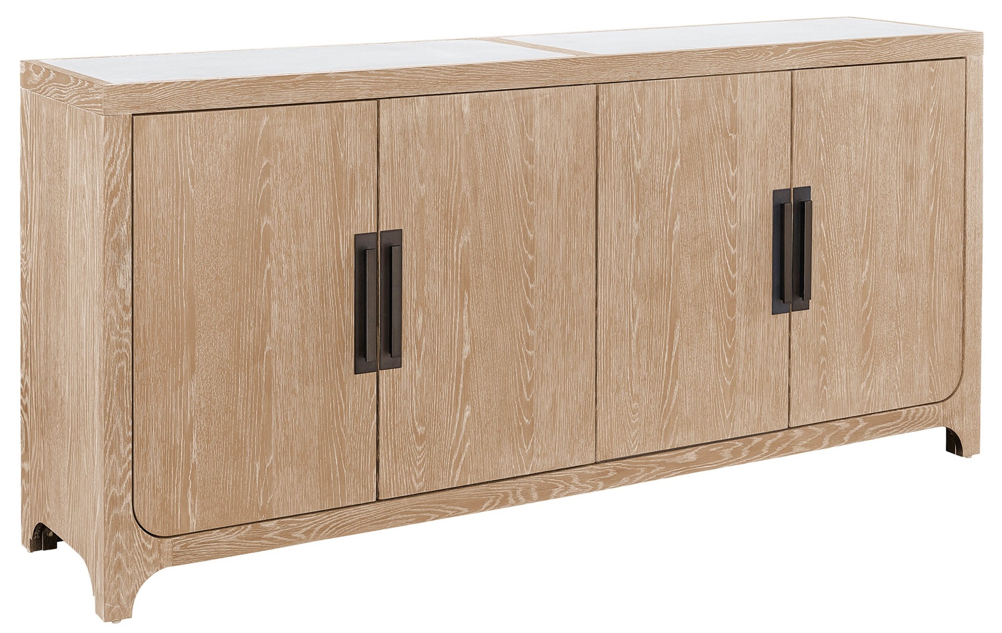 Blair Wood/Stone Sideboard w/4 Doors