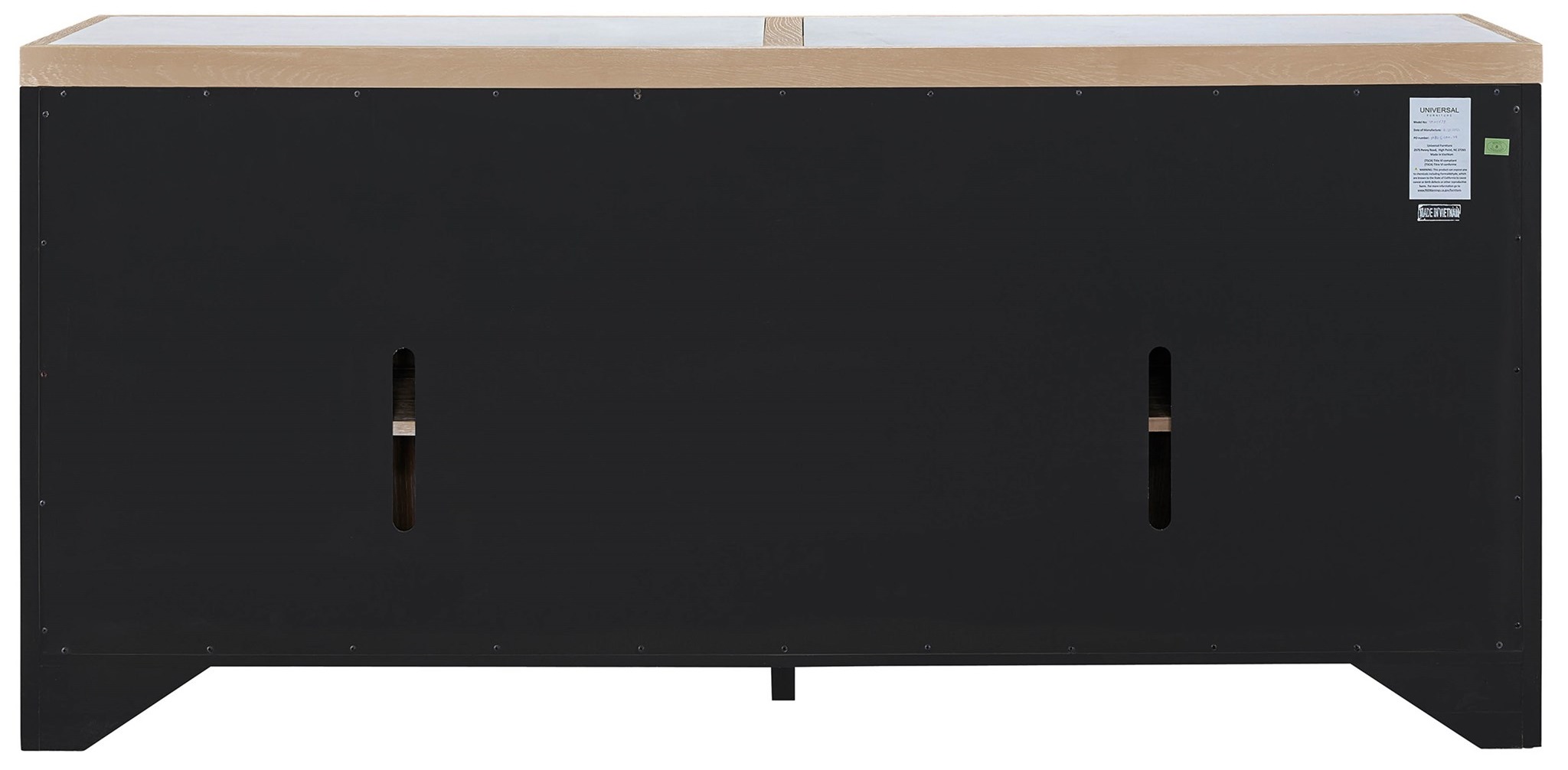 Blair Wood/Stone Sideboard w/4 Doors